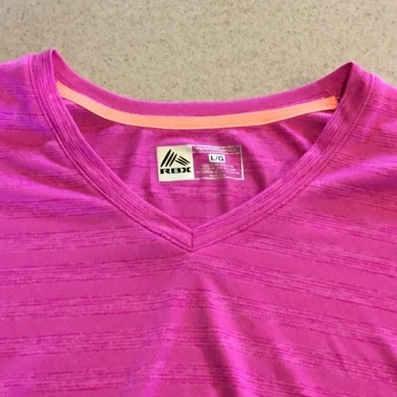 WOMENS’ size large RBX dri-fit long sleeve pink athletic shirt - Picture 6 of 13